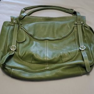 Furla green XL tote bag.